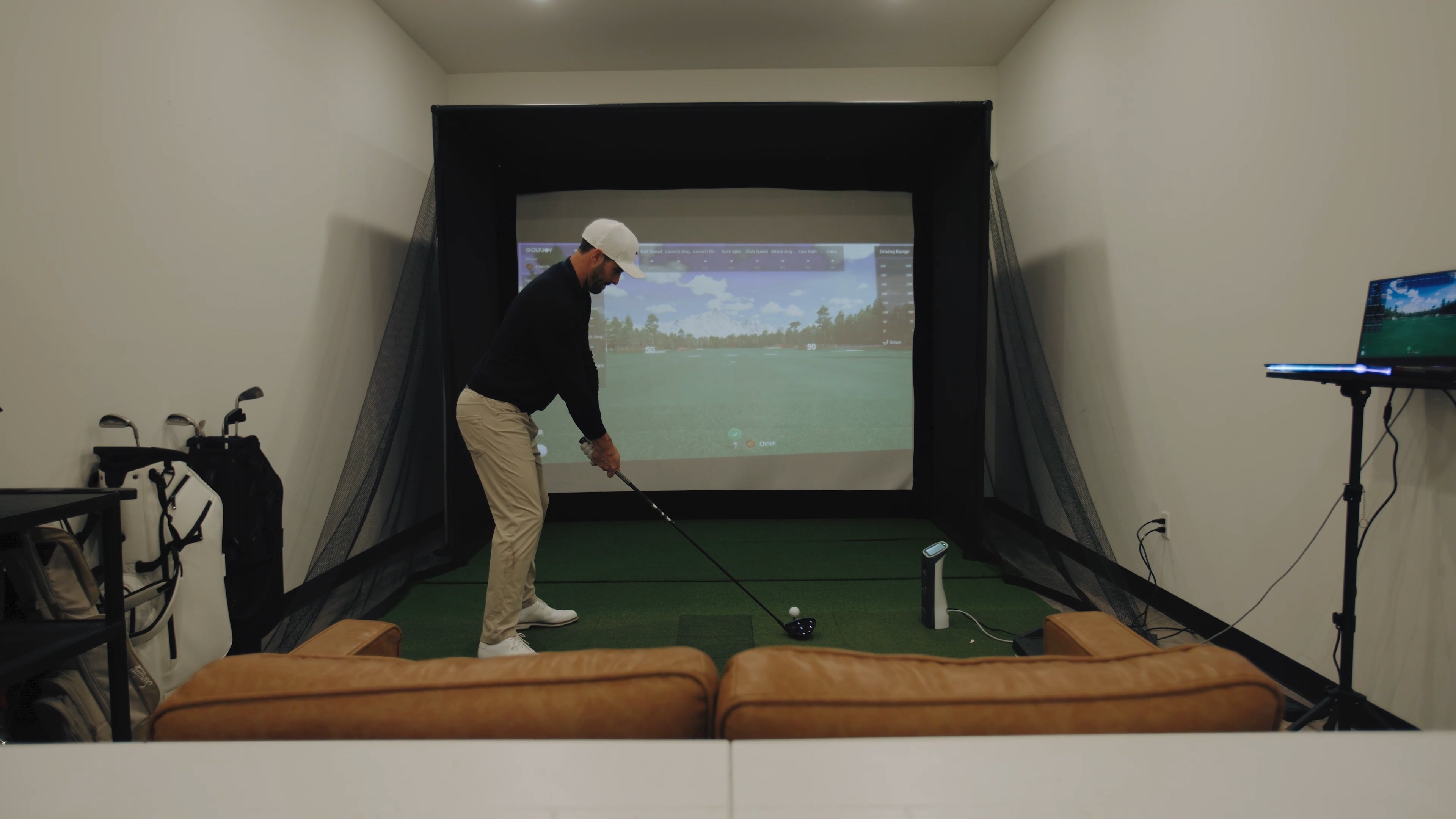 GOLFJOY P8 Home Golf Simulator: Is It Worth Turning Your Basement Into a Golf Bay?